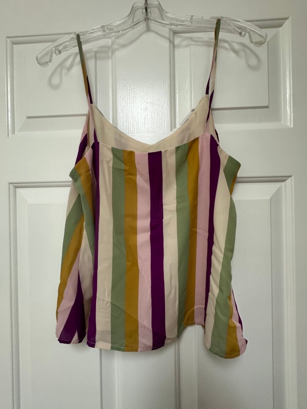 Leith Striped Spaghetti Strap Camisole Size M